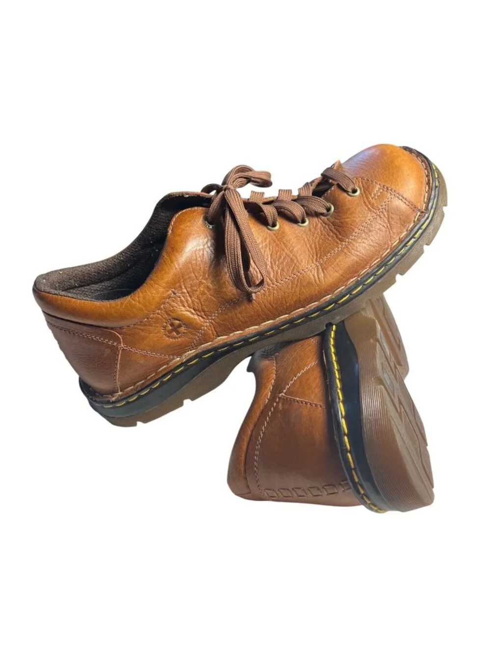 Dr. Martens Chunky Derby Oxford Shoes 12598 Brown Leather Lace-Up 13 VTG  Y2K